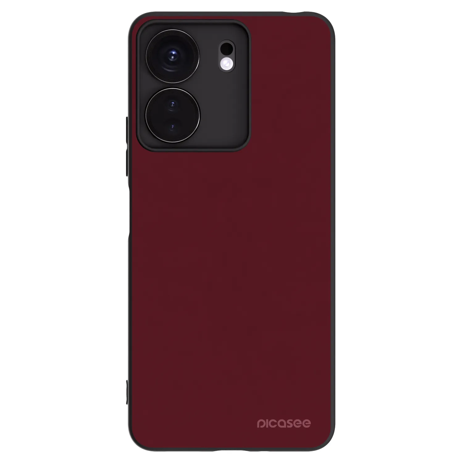 Picasee husă neagră din silicon pentru Xiaomi Redmi 13C 4G - Burgundy red