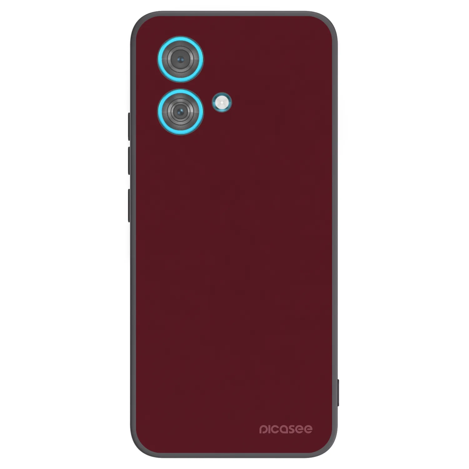 Picasee husă neagră din silicon pentru Motorola Edge 40 Neo - Burgundy red