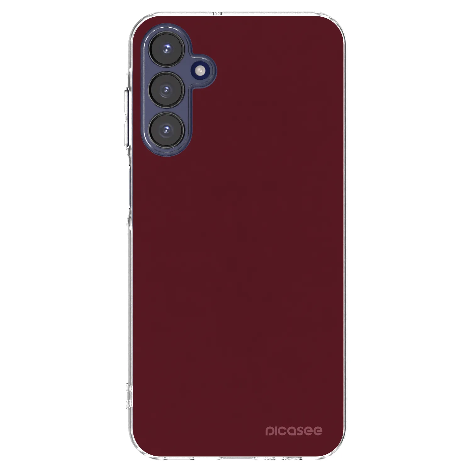 Picasee husă transparentă din silicon pentru Samsung Galaxy A15 A155F 4G - Burgundy red
