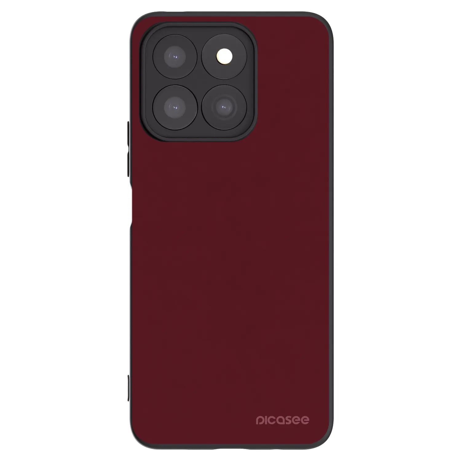 Picasee husă neagră din silicon pentru Honor X8b - Burgundy red