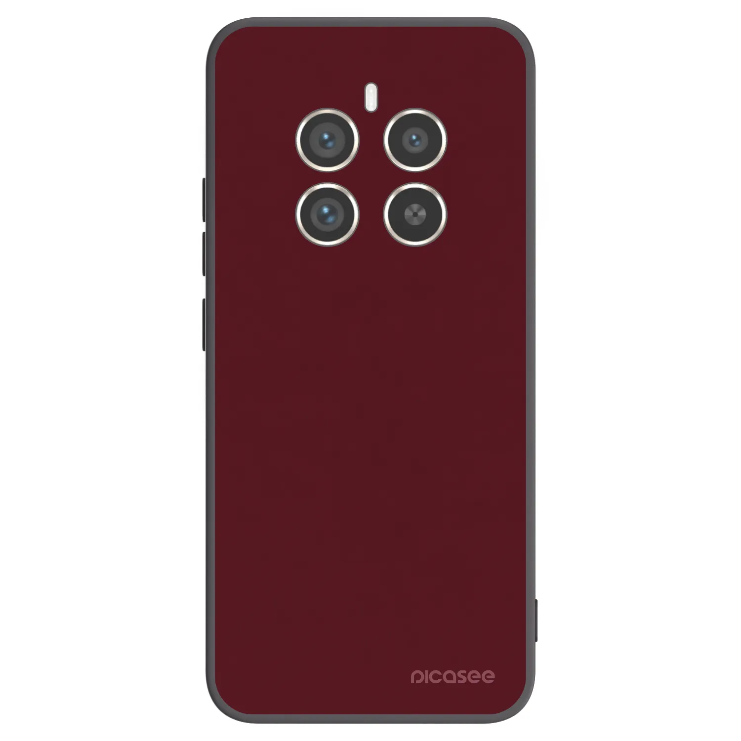 Picasee husă neagră din silicon pentru Realme 12 Pro 5G - Burgundy red
