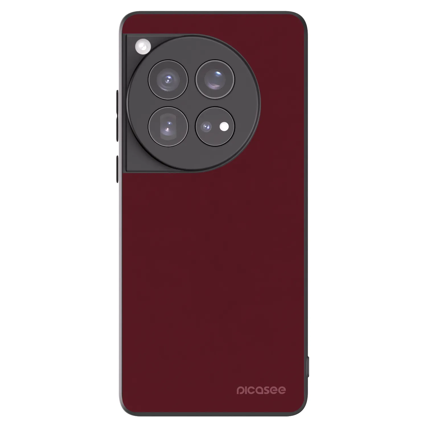 Picasee husă neagră din silicon pentru OnePlus 12 5G - Burgundy red