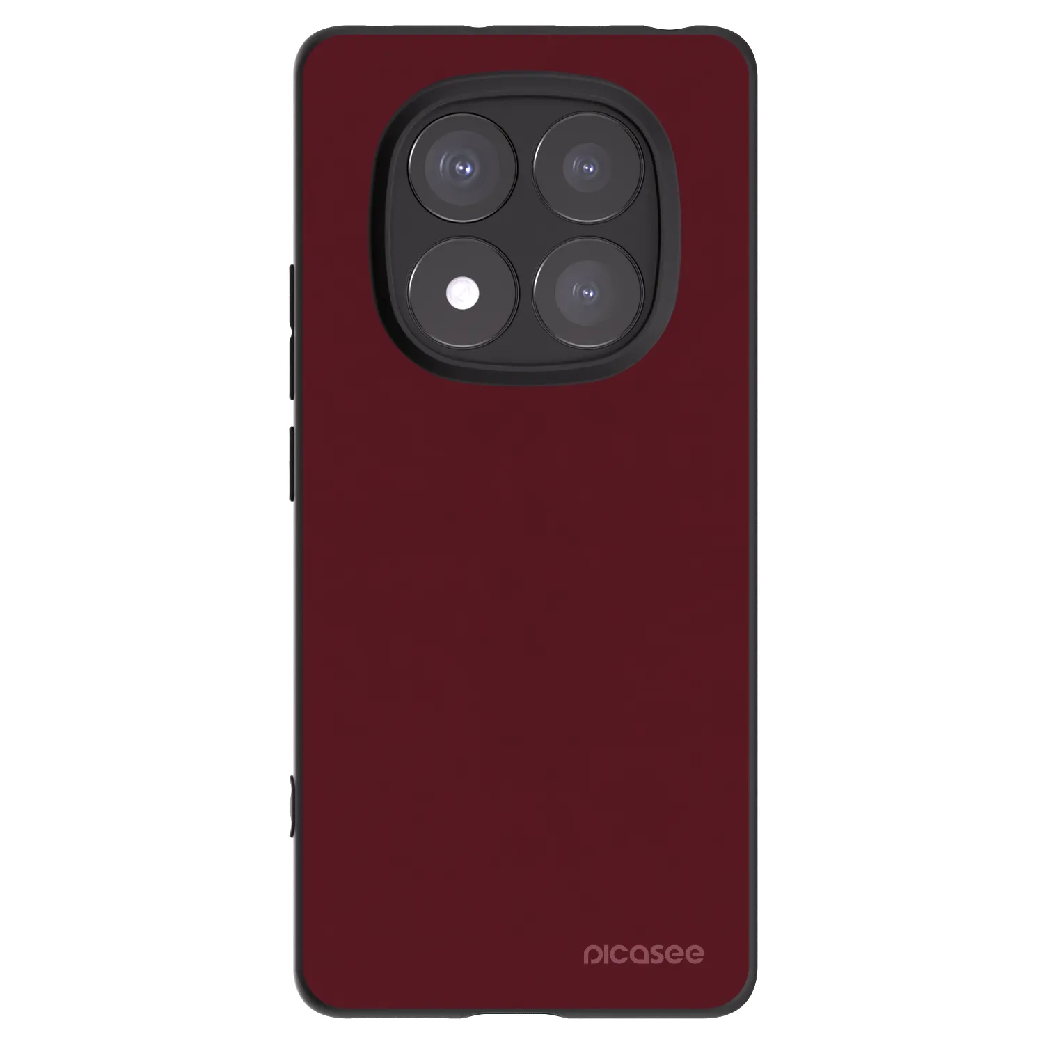 Picasee husă neagră din silicon pentru Xiaomi Redmi Note 14 Pro+ 5G - Burgundy red