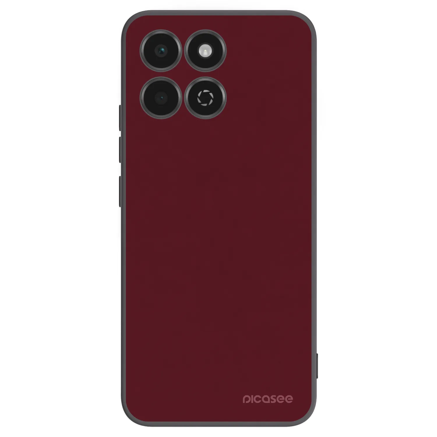 Picasee husă neagră din silicon pentru Honor 200 Smart 5G - Burgundy red