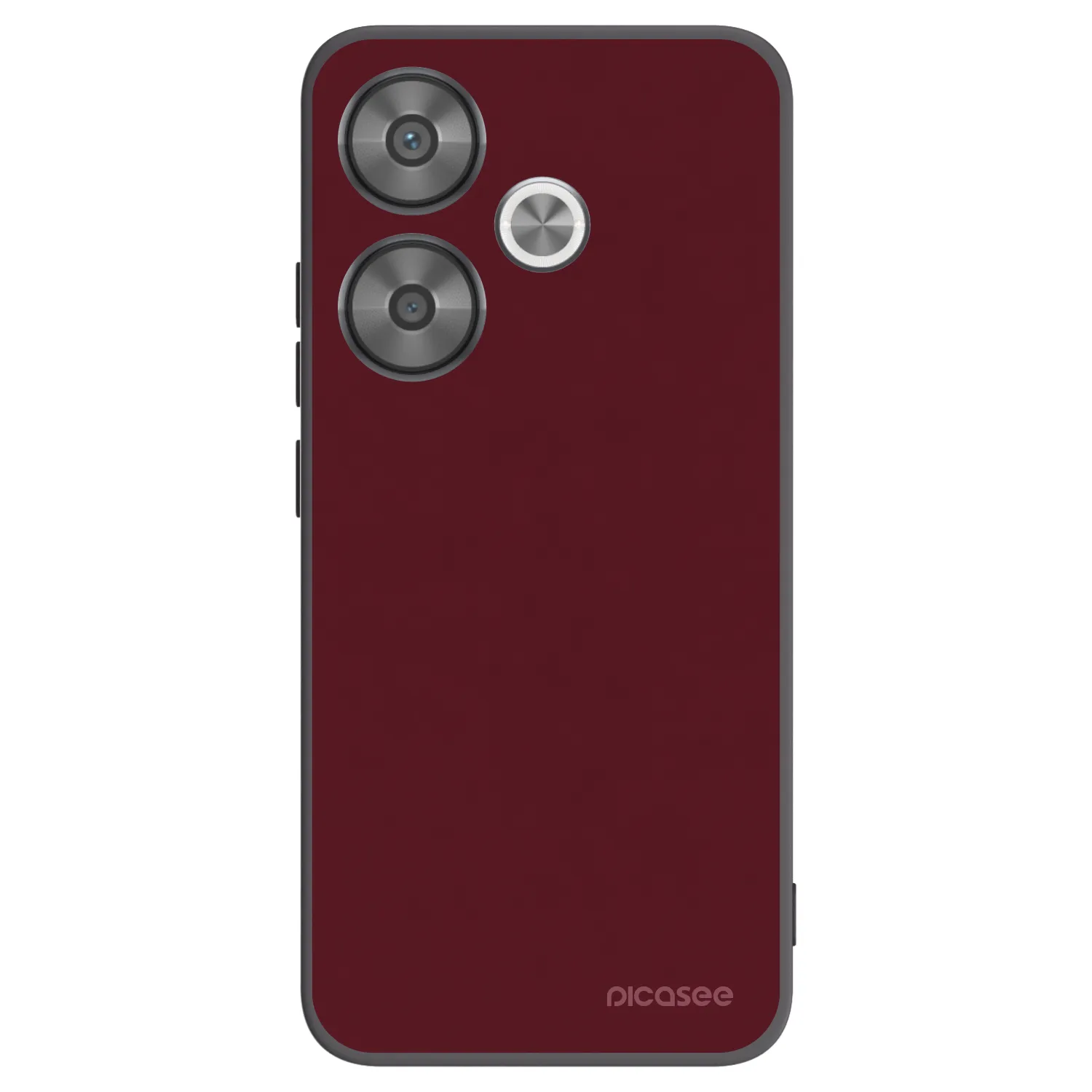 Picasee husă neagră din silicon pentru Xiaomi Poco F6 - Burgundy red