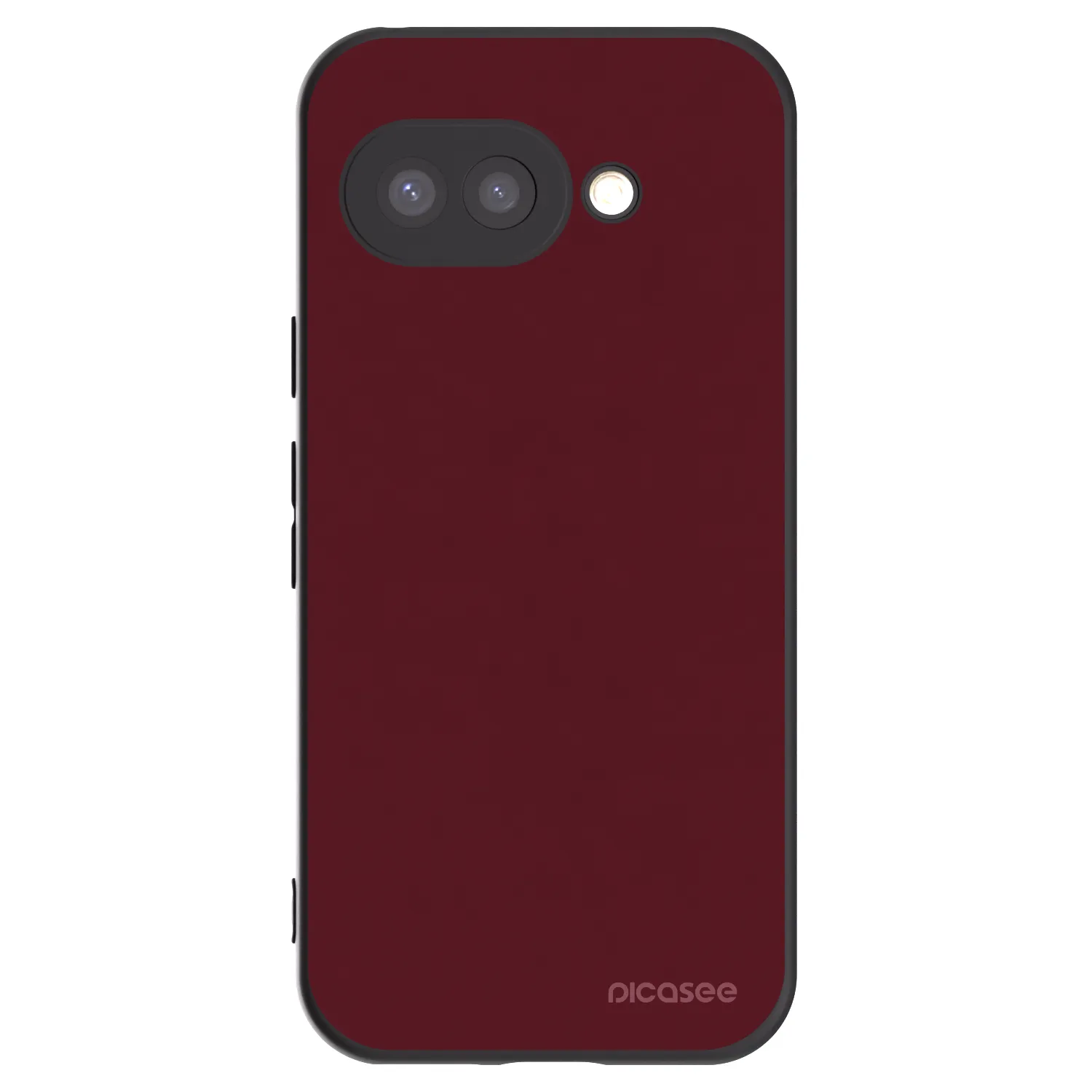 Picasee husă neagră din silicon pentru Google Pixel 9a - Burgundy red