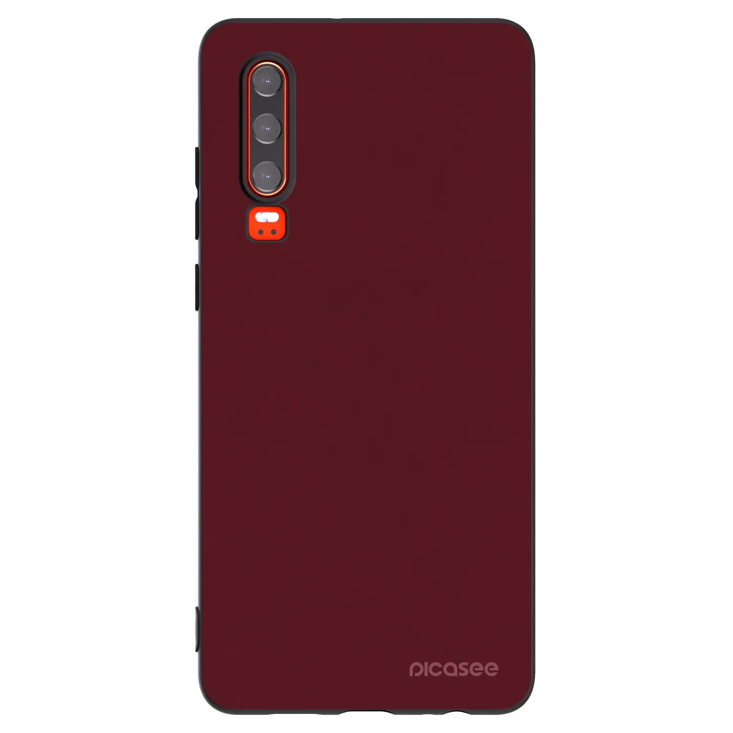 Picasee husă neagră din silicon pentru Huawei P30 - Burgundy red