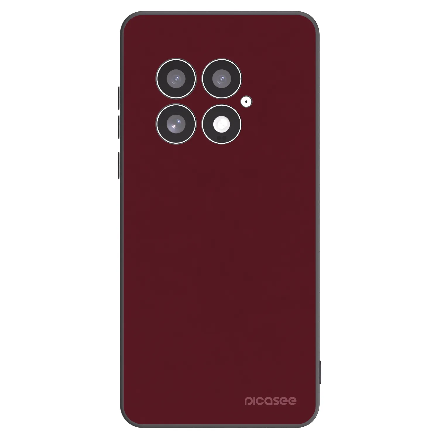 Picasee husă neagră din silicon pentru OnePlus 13 5G - Burgundy red