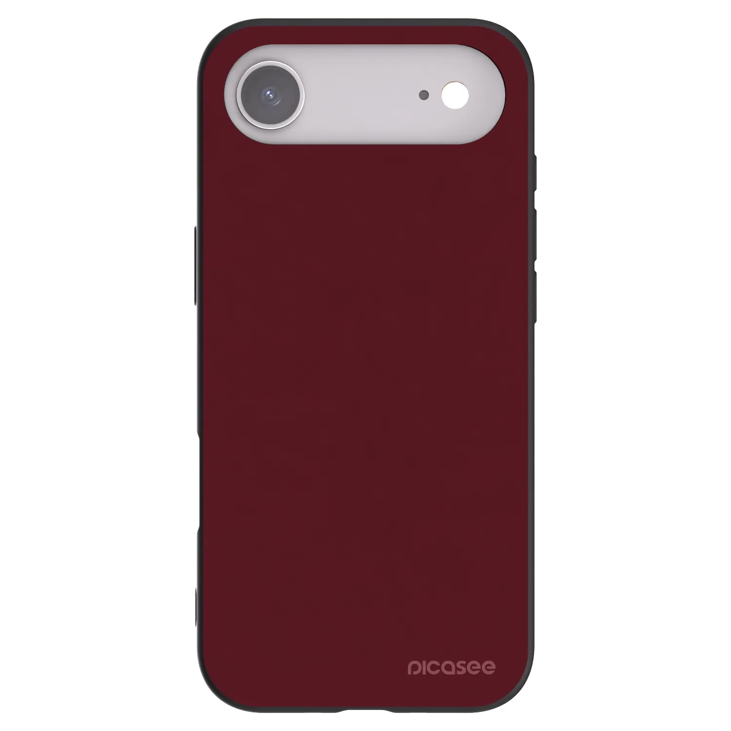 Picasee husă neagră din silicon pentru Apple iPhone Air - Burgundy red