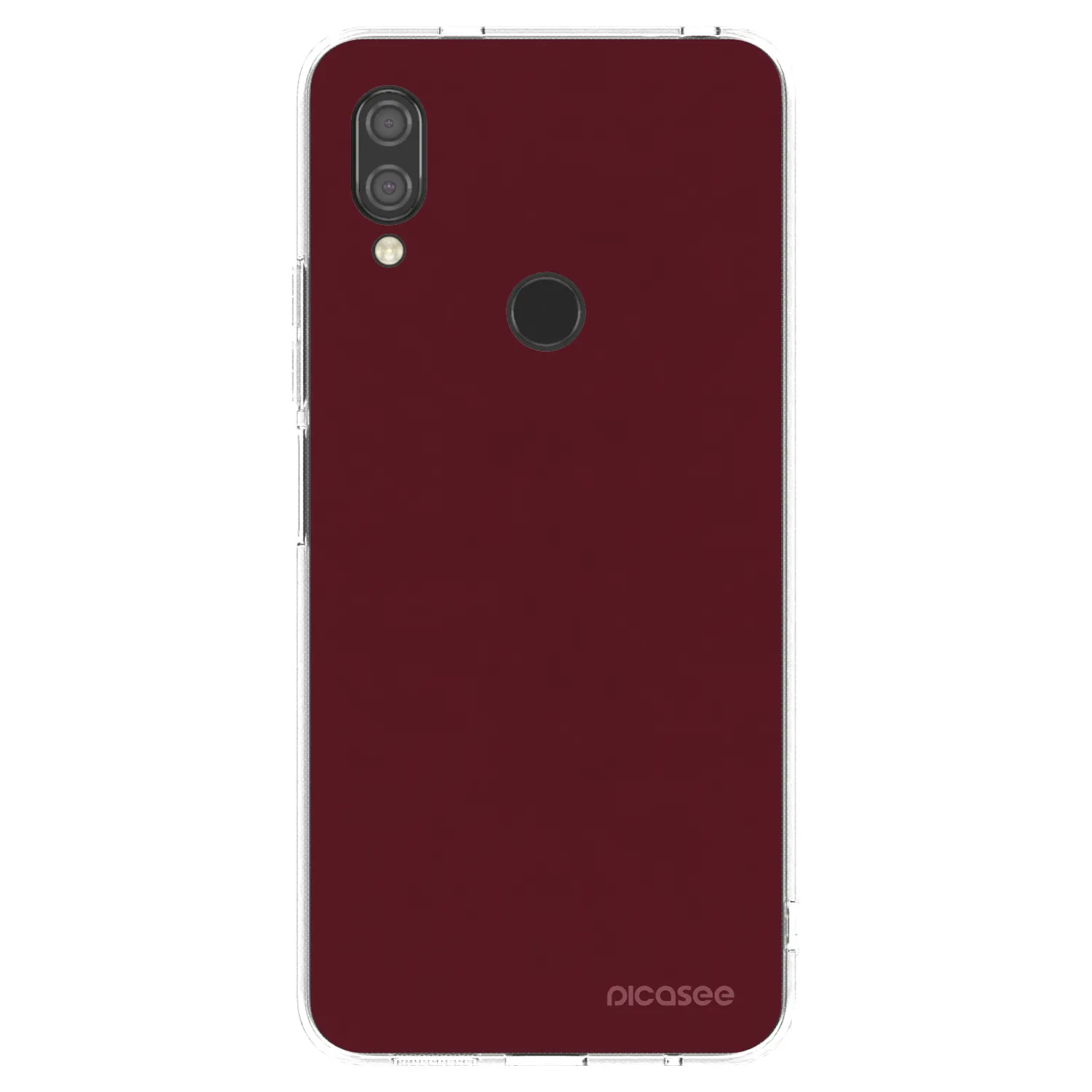 Picasee husă transparentă din silicon pentru Xiaomi Redmi 7 - Burgundy red
