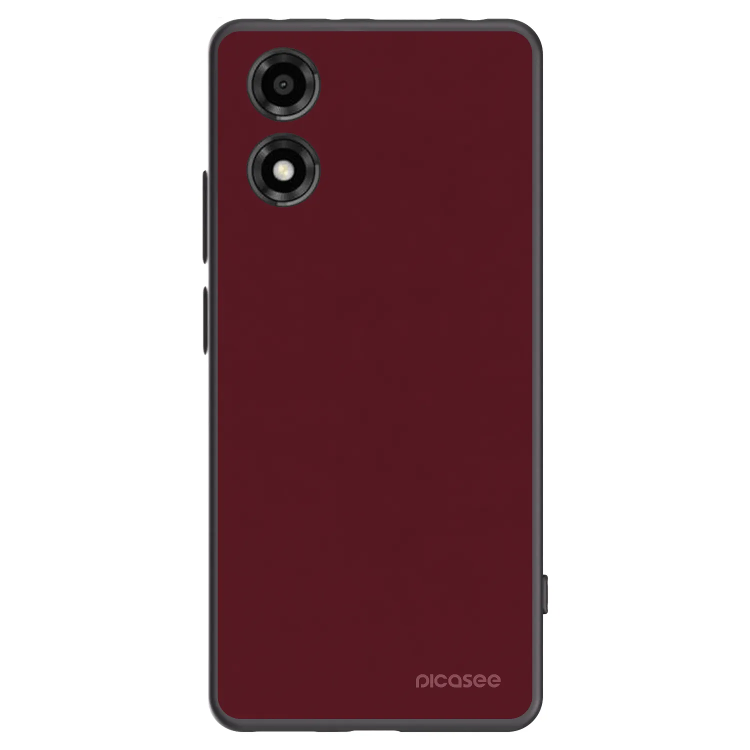 Picasee husă neagră din silicon pentru Motorola Moto E14 - Burgundy red
