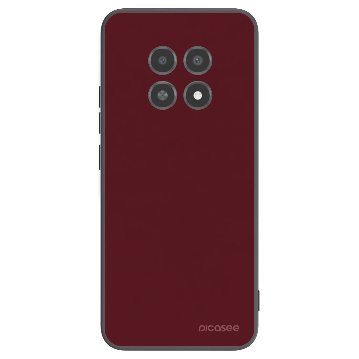Picasee husă neagră din silicon pentru Realme 12X - Burgundy red