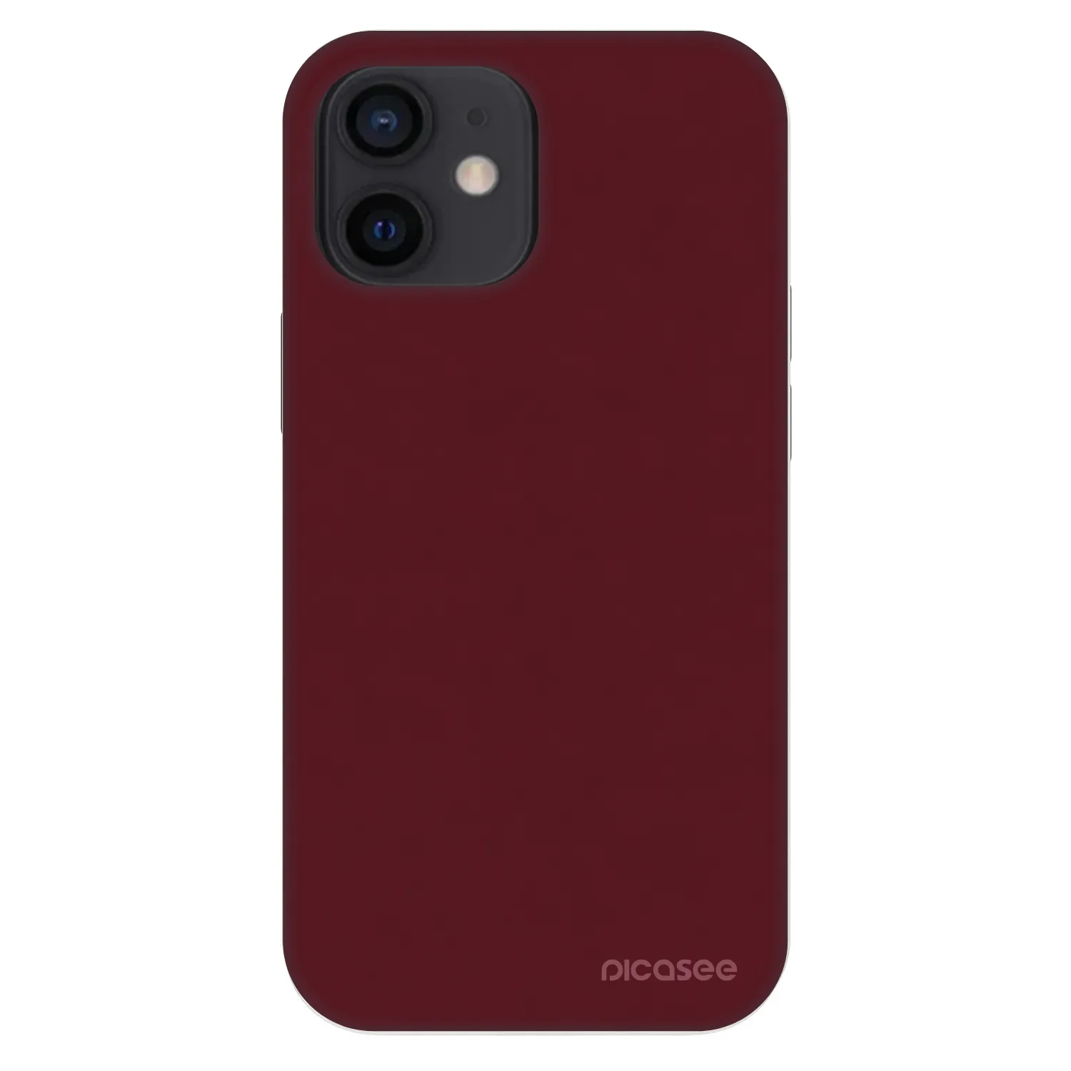 Picasee Fashion Case pentru Apple iPhone 12 mini - Burgundy red