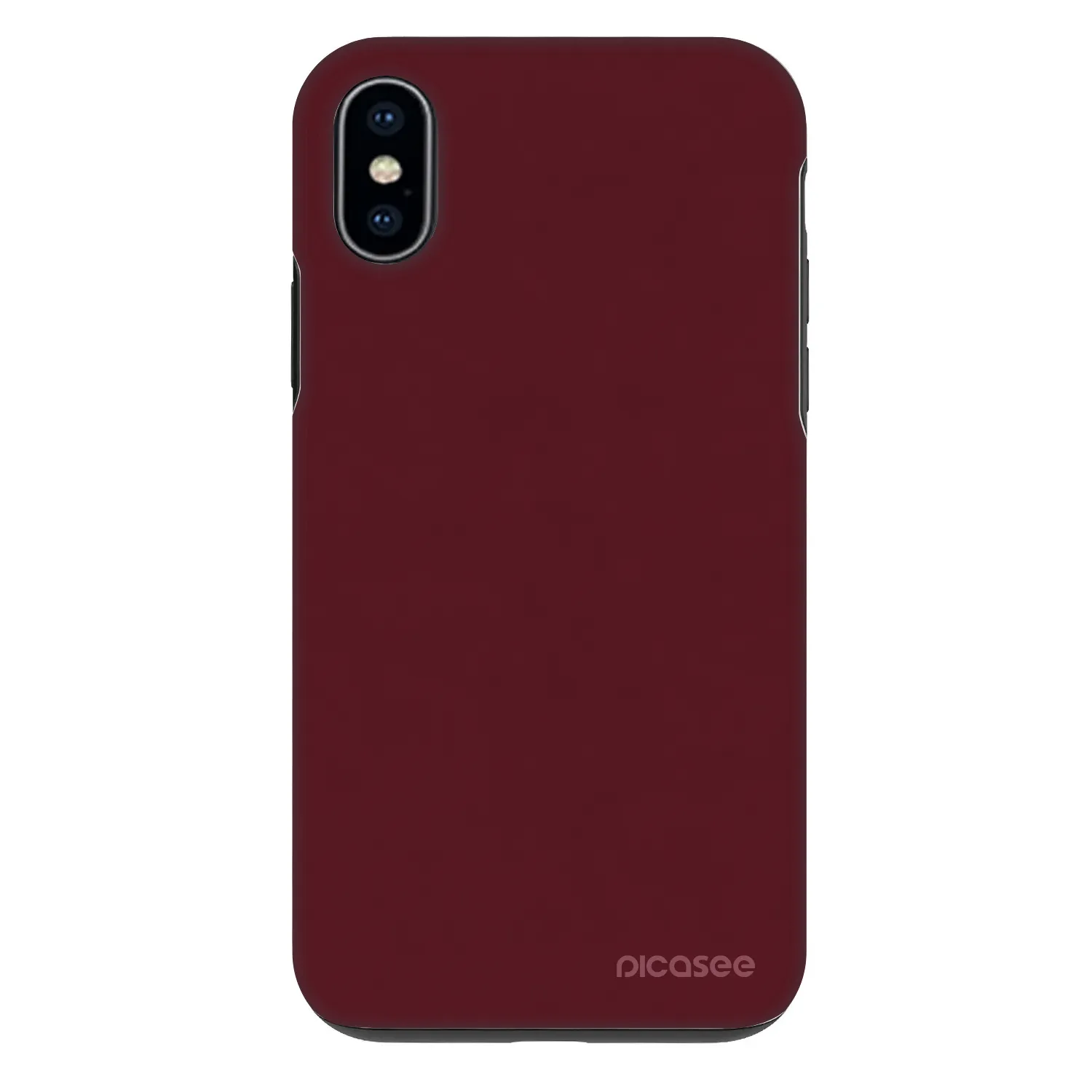 Picasee Fashion Case pentru Apple iPhone X/XS - Burgundy red