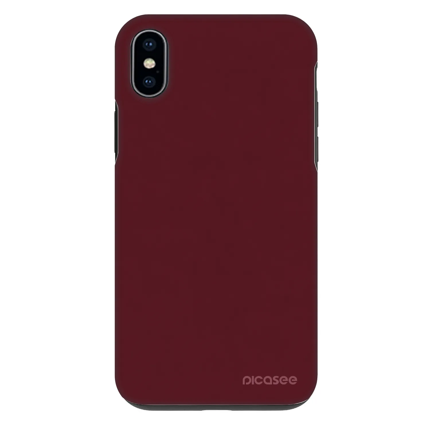 Picasee Fashion Case pentru Apple iPhone XS Max - Burgundy red