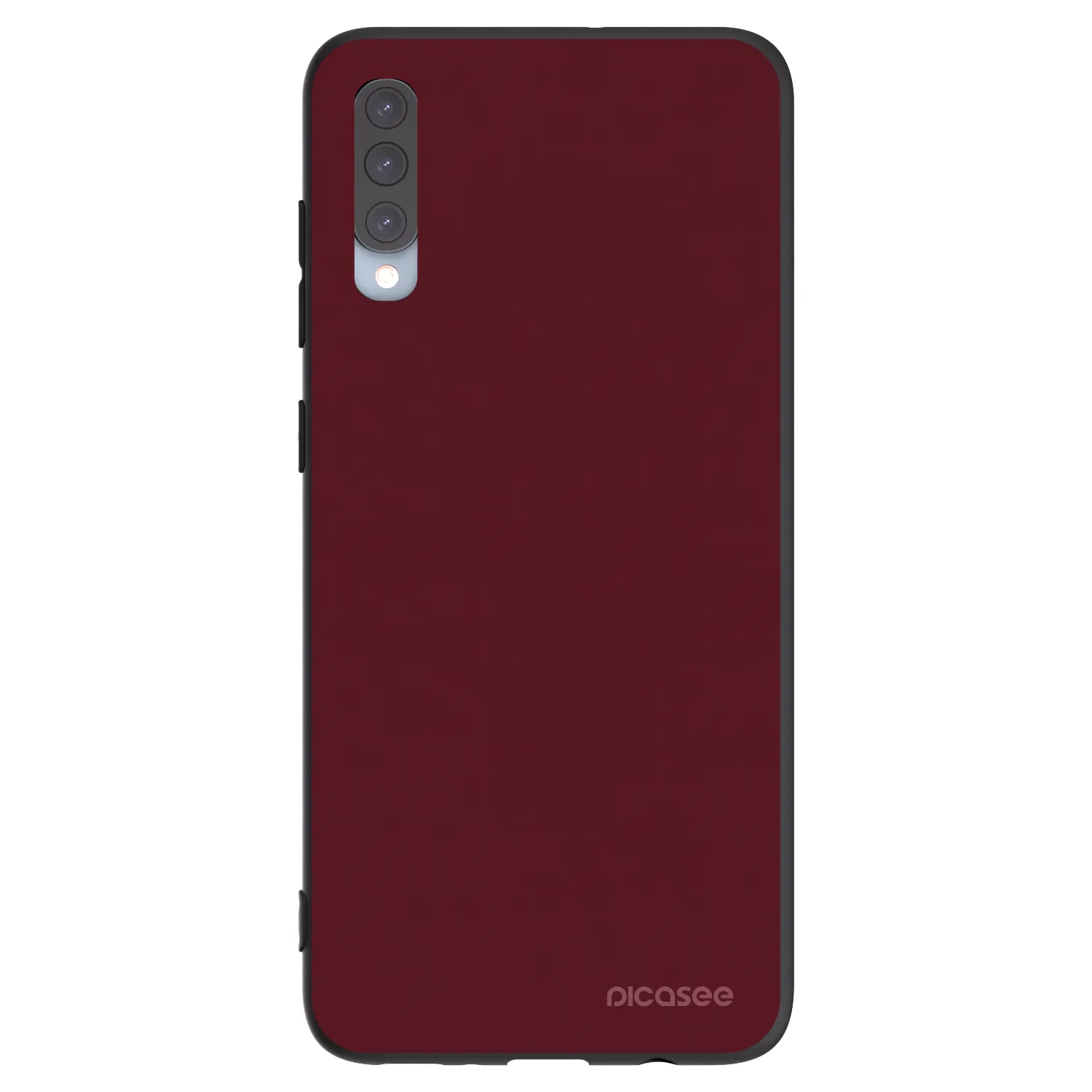 Picasee husă neagră din silicon pentru Samsung Galaxy A70 A705F - Burgundy red