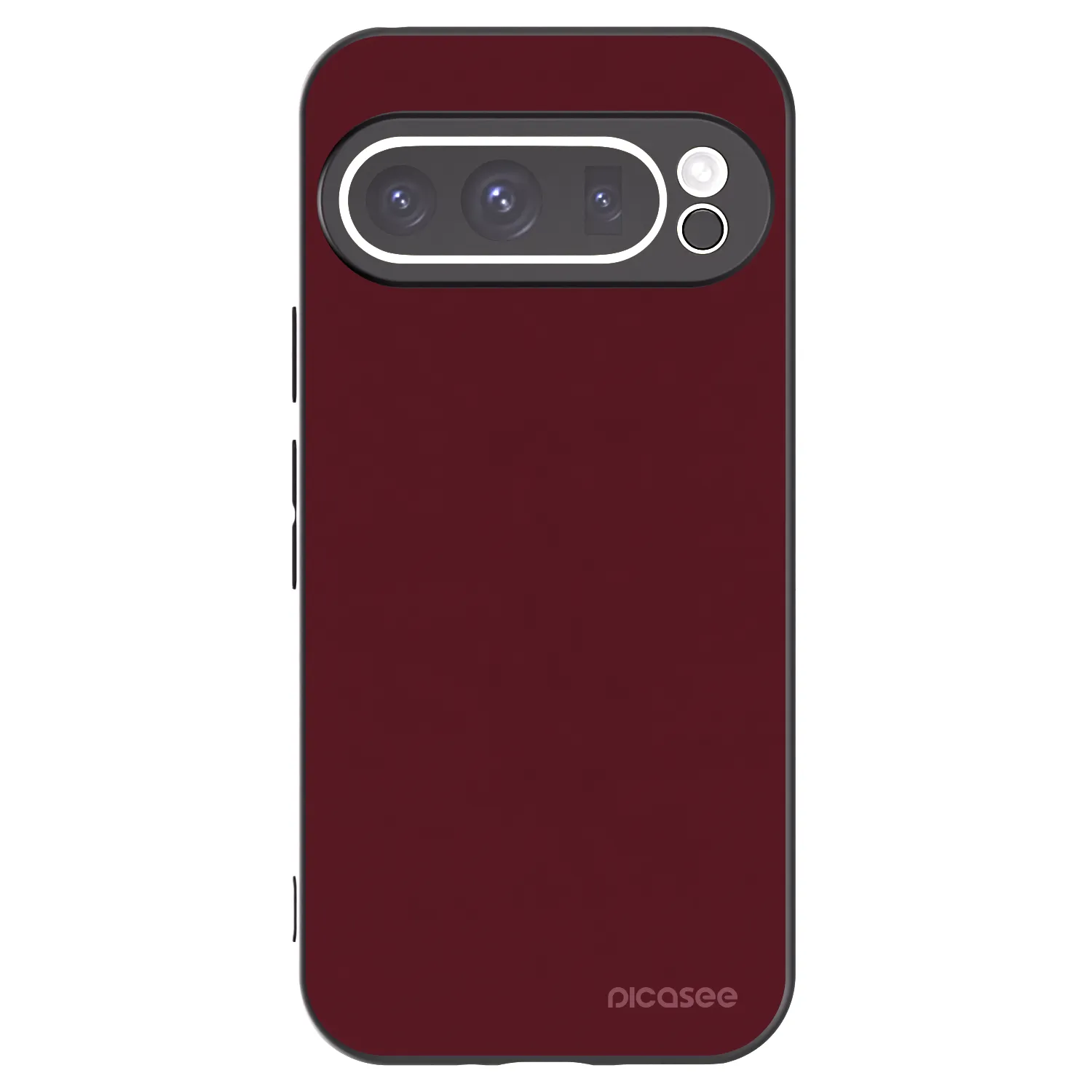 Picasee husă neagră din silicon pentru Google Pixel 9 Pro XL - Burgundy red