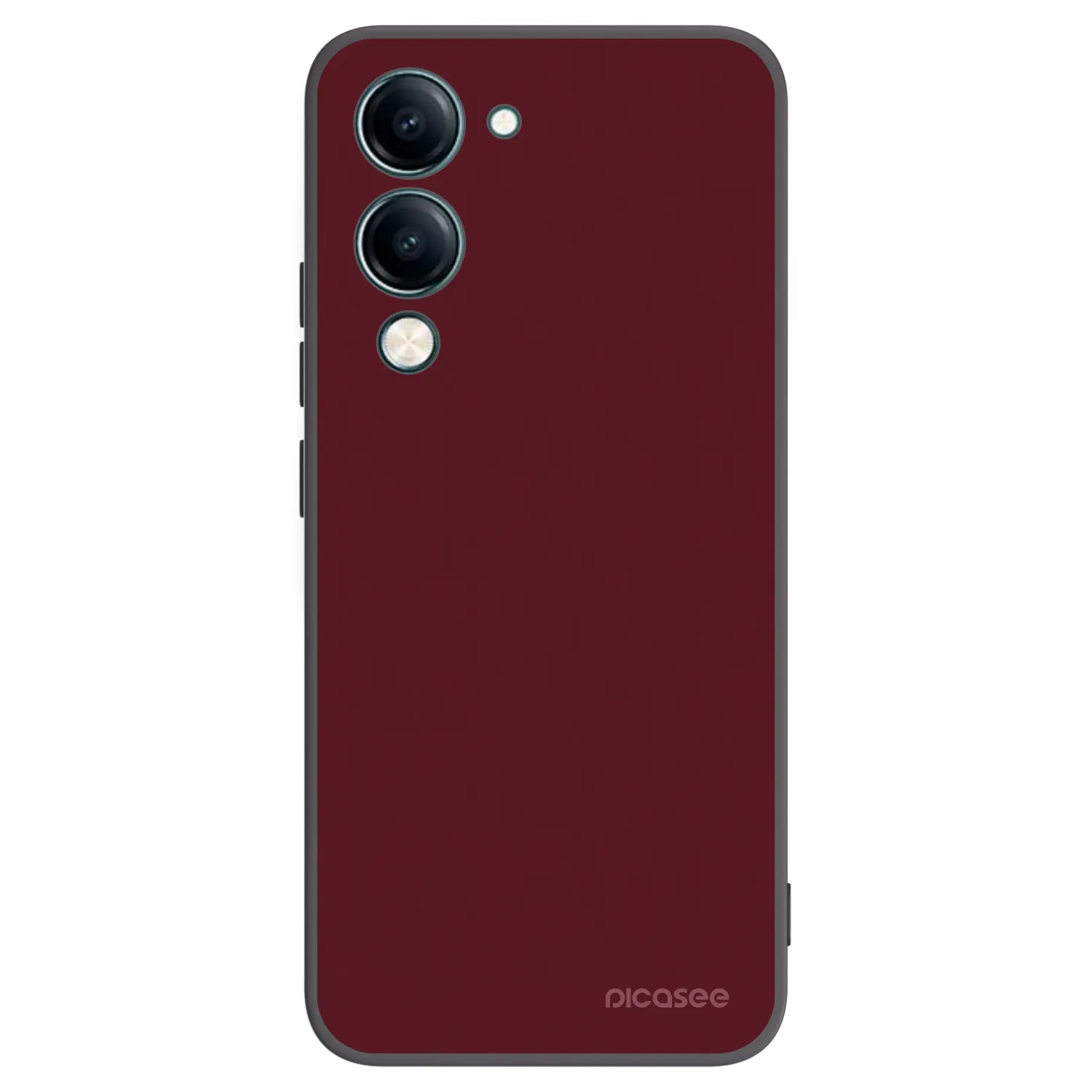 Picasee husă neagră din silicon pentru Vivo Y29s 5G - Burgundy red