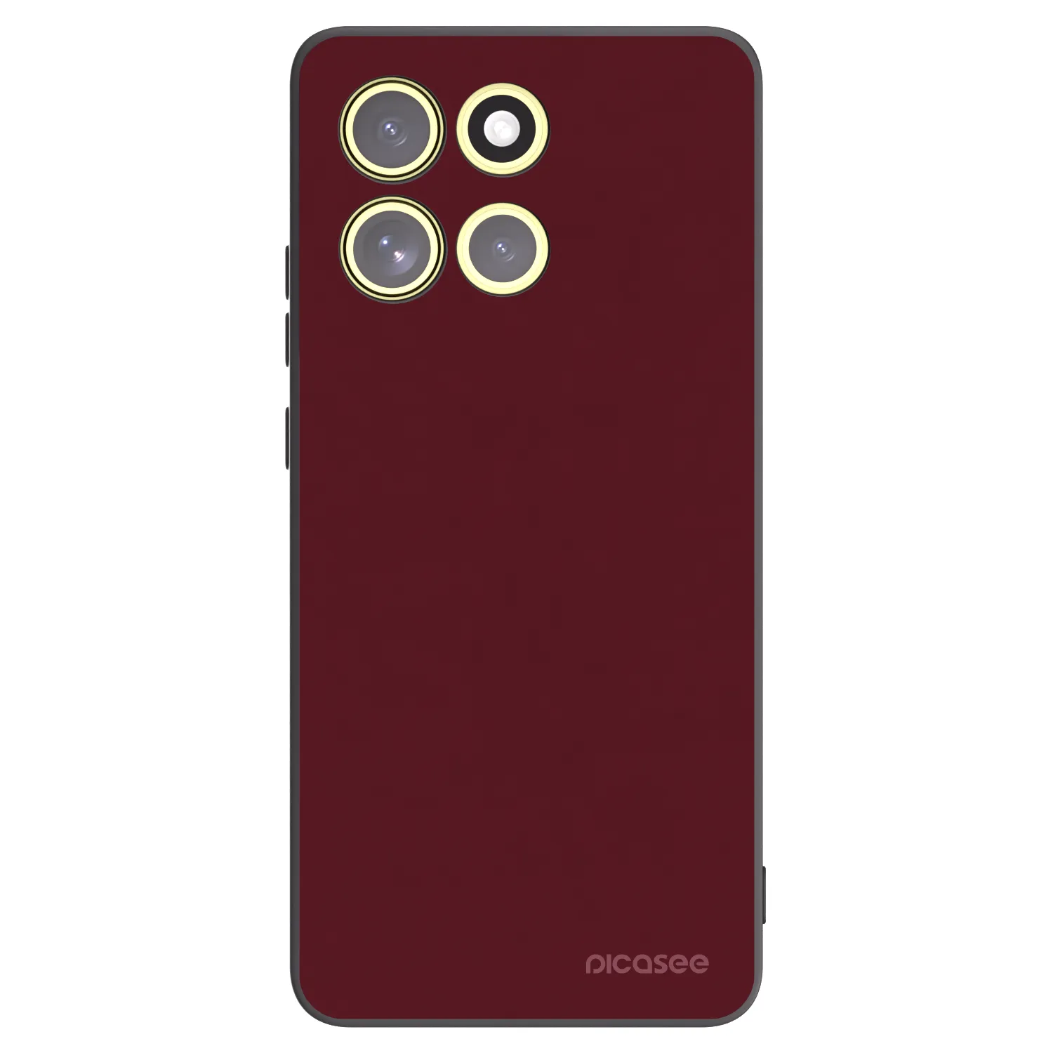 Picasee husă neagră din silicon pentru Motorola Moto G86 Power 5G - Burgundy red