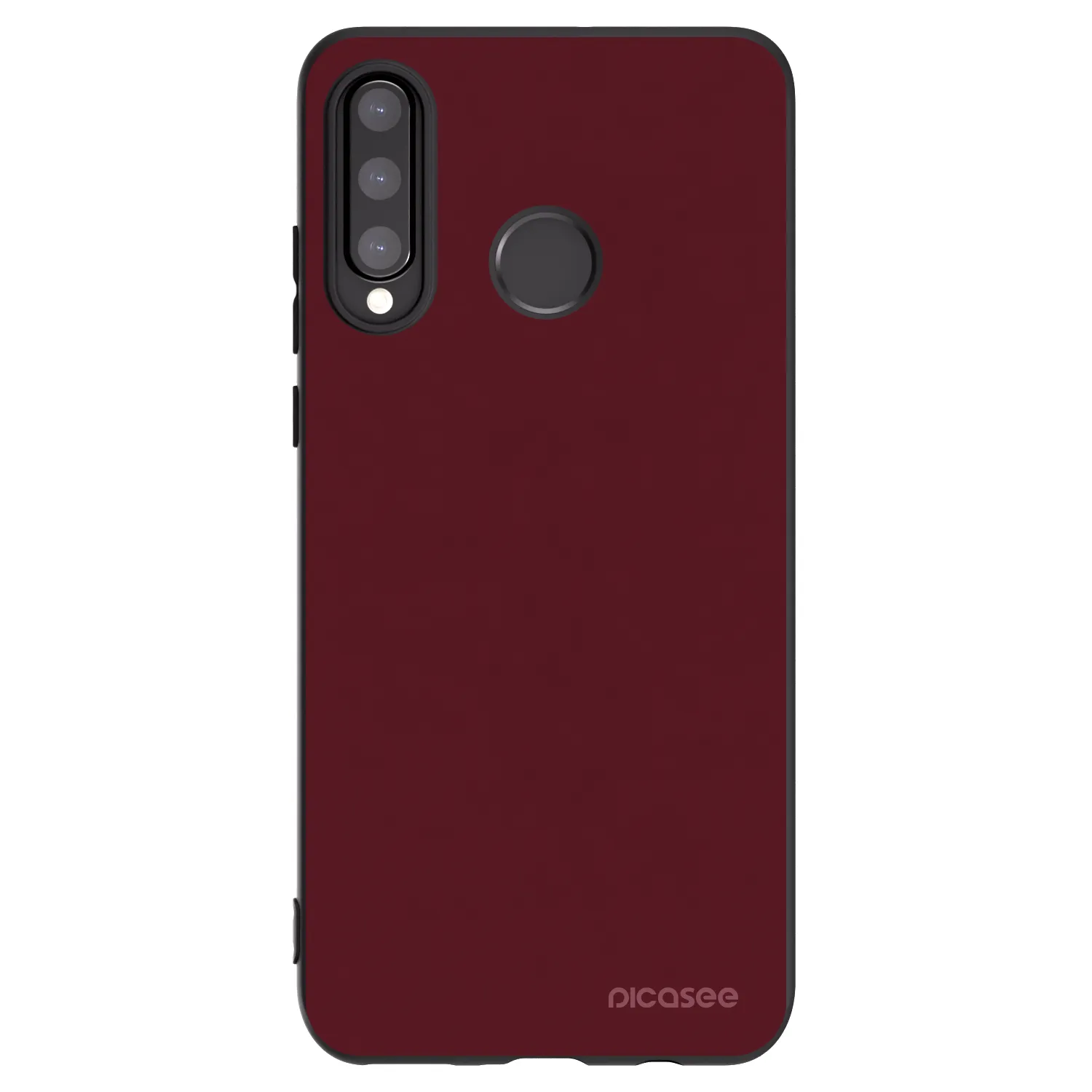Picasee husă neagră din silicon pentru Huawei P30 Lite - Burgundy red