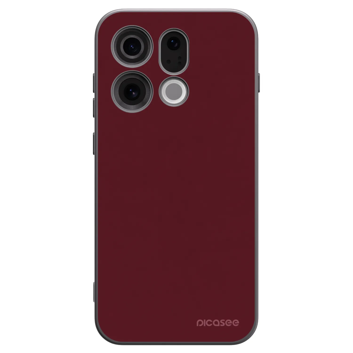 Picasee husă neagră din silicon pentru OPPO Find X9 - Burgundy red