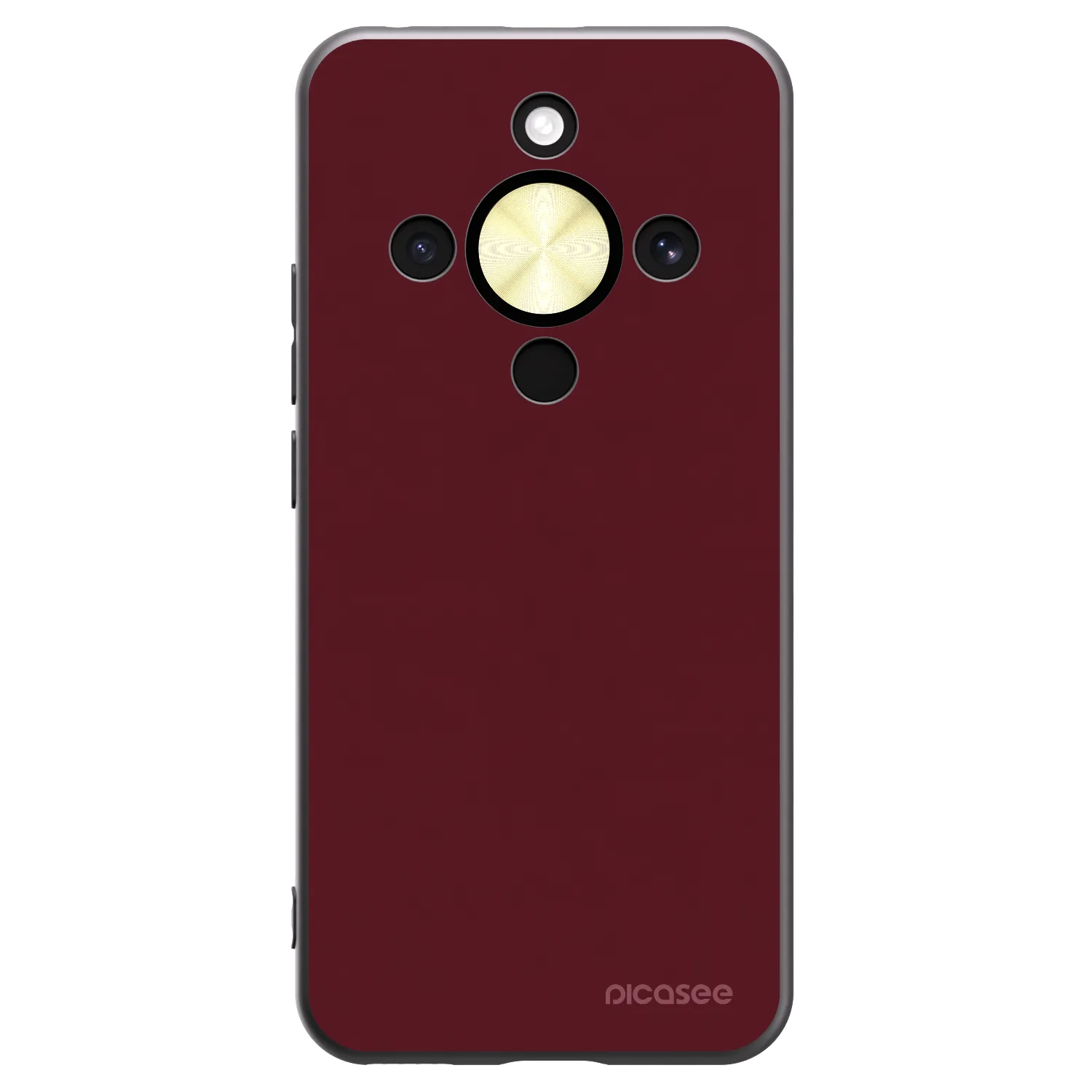 Picasee husă neagră din silicon pentru Honor Magic8 Lite 5G - Burgundy red
