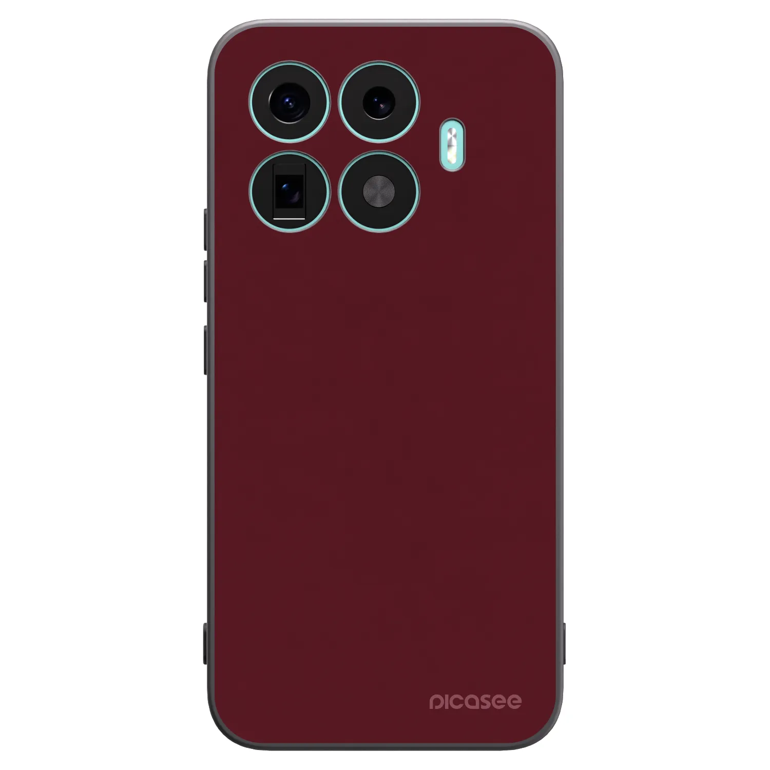 Picasee husă neagră din silicon pentru Xiaomi 17T Pro - Burgundy red