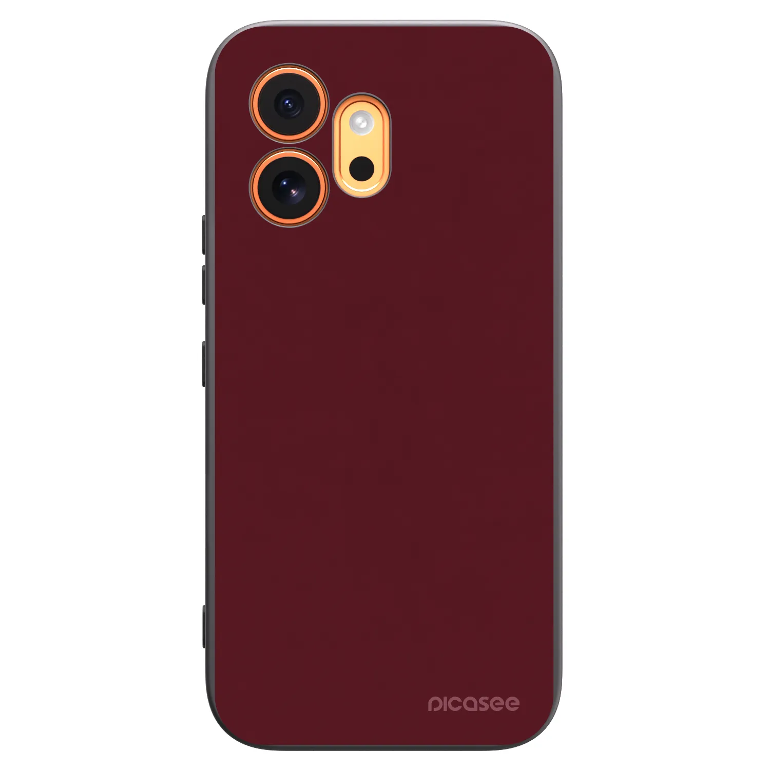 Picasee husă neagră din silicon pentru Honor 600 - Burgundy red