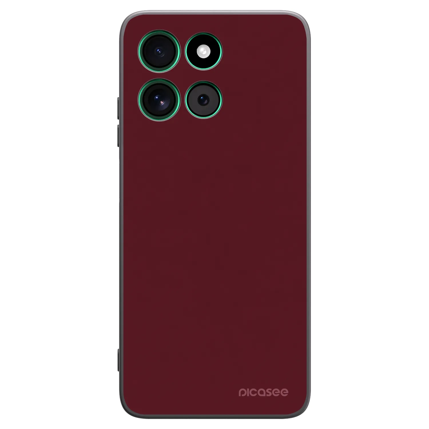 Picasee husă neagră din silicon pentru Motorola Moto G57 Power - Burgundy red