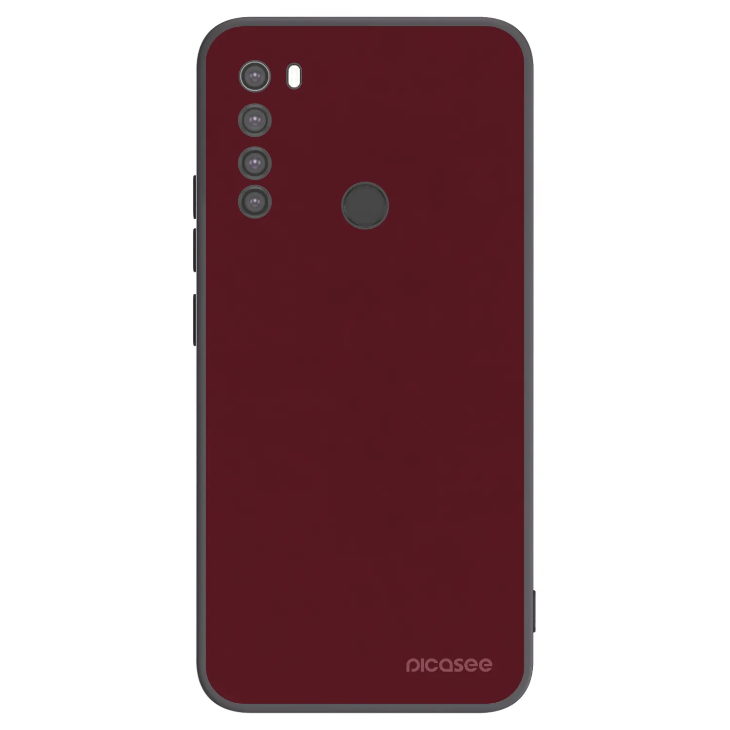 Picasee husă neagră din silicon pentru Xiaomi Redmi Note 8 - Burgundy red