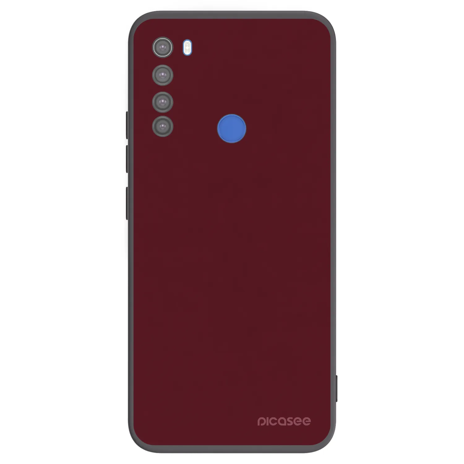 Picasee husă neagră din silicon pentru Xiaomi Redmi Note 8T - Burgundy red