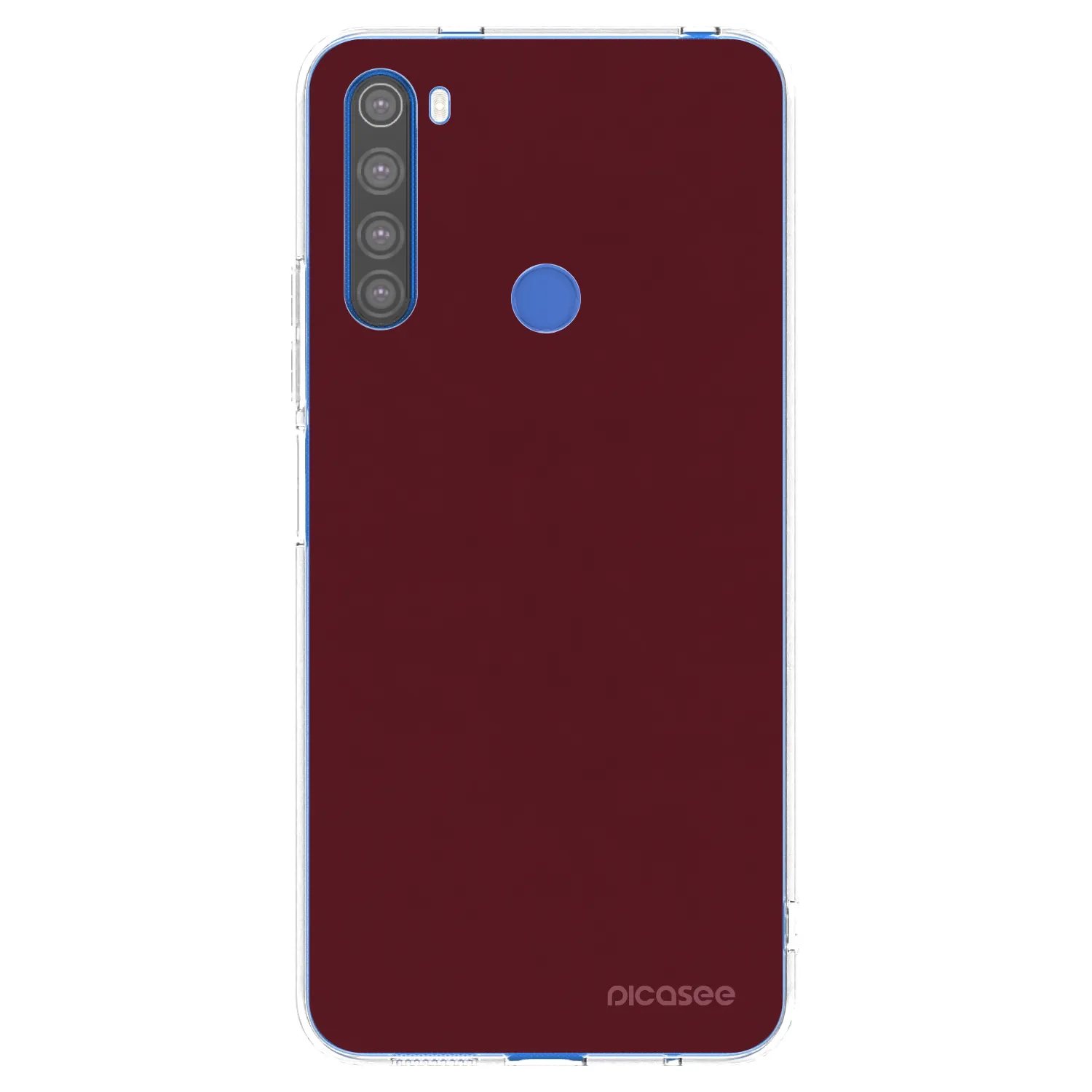 Picasee husă transparentă din silicon pentru Xiaomi Redmi Note 8T - Burgundy red