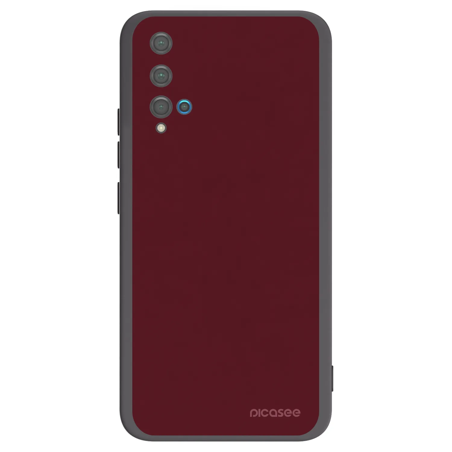 Picasee husă neagră din silicon pentru Huawei Nova 5T - Burgundy red