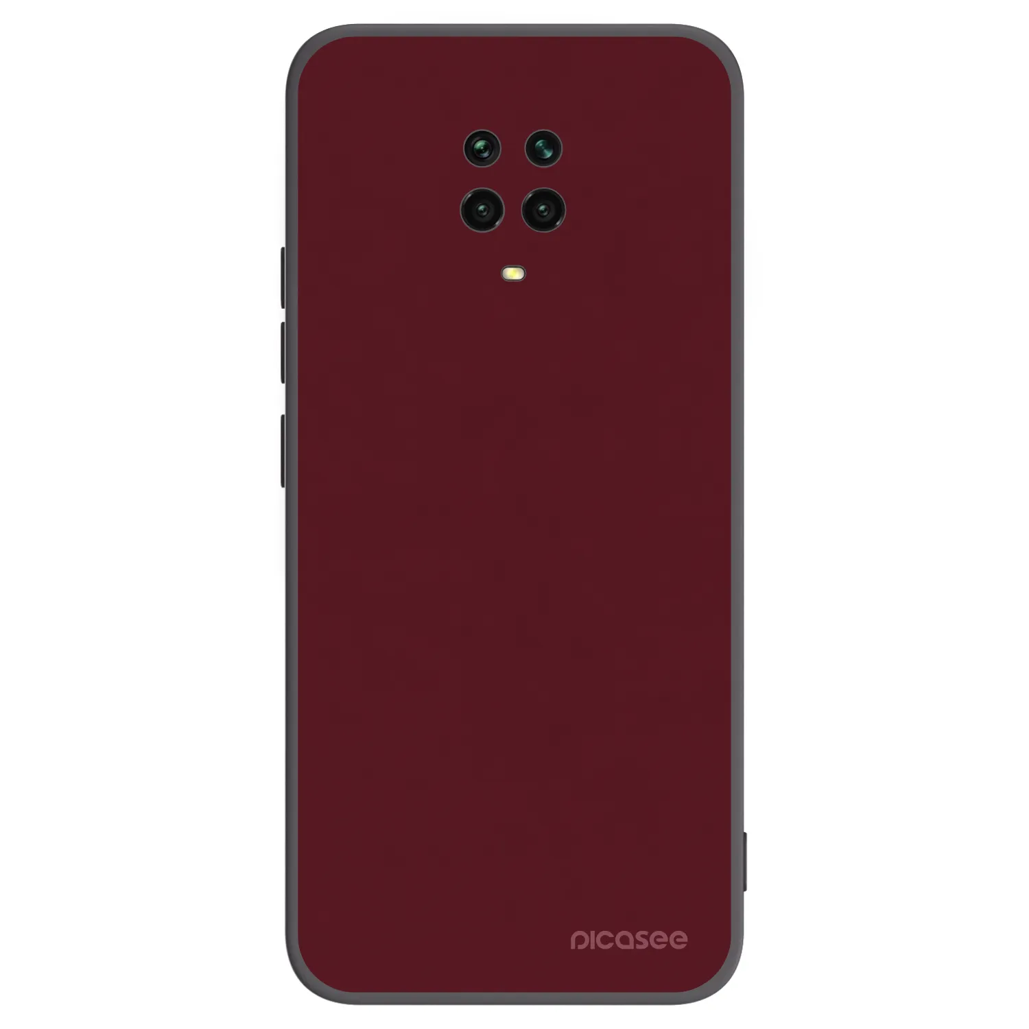 Picasee husă neagră din silicon pentru Xiaomi Redmi Note 9S - Burgundy red