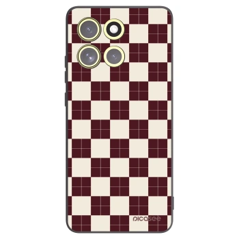 Picasee husă neagră din silicon pentru Motorola Moto G86 Power 5G - Checked Away