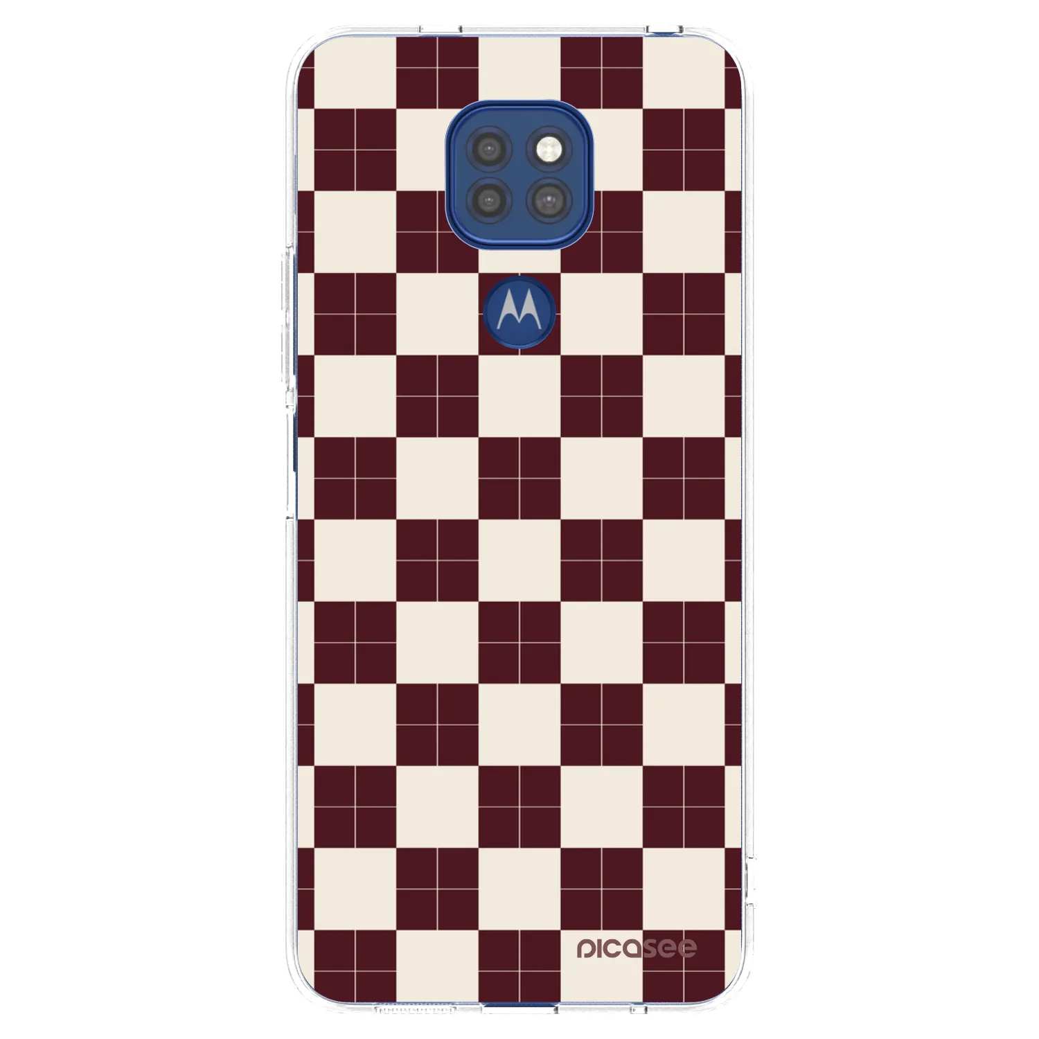 Picasee husă transparentă din silicon pentru Motorola Moto G9 Play - Checked Away