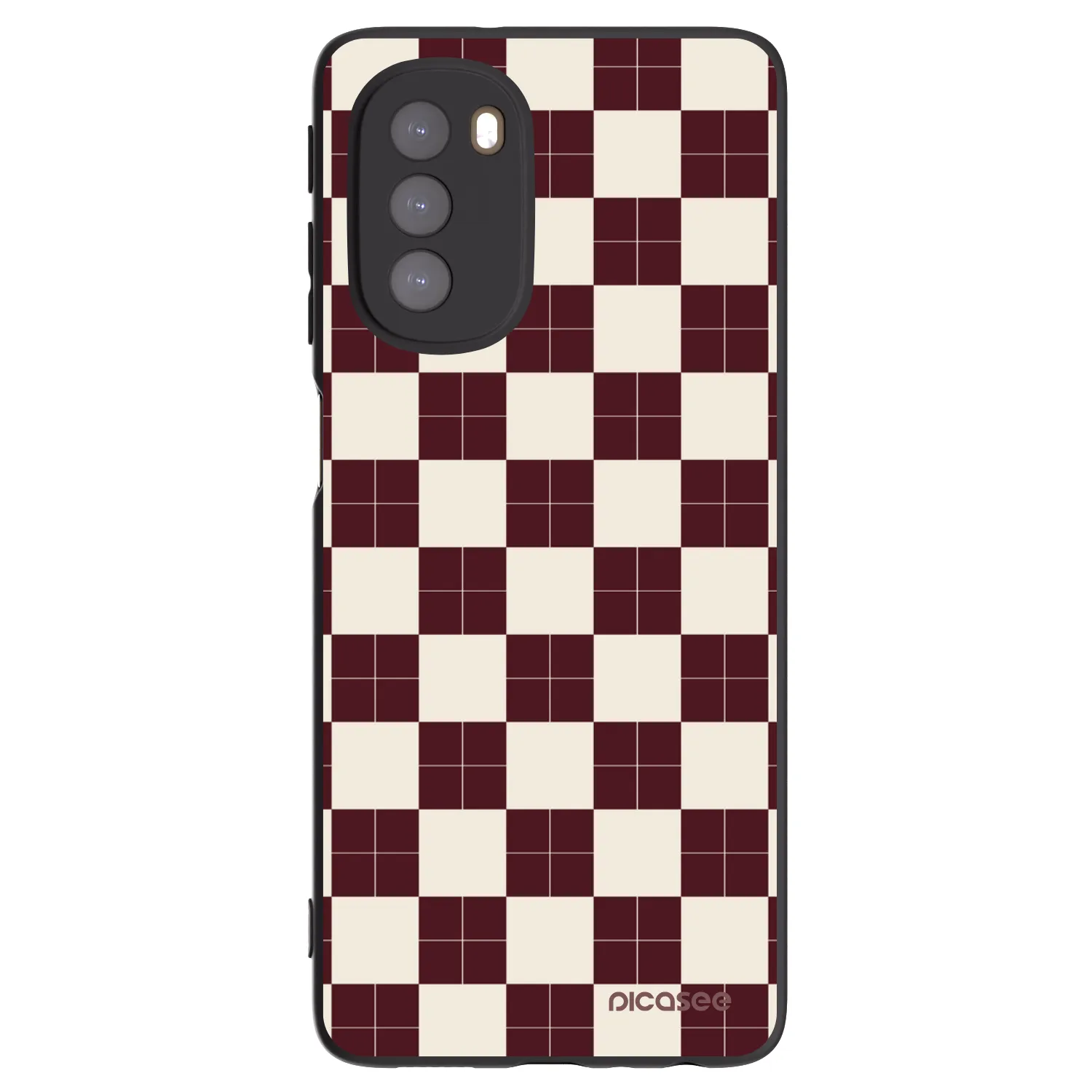 Picasee husă neagră din silicon pentru Motorola Moto G51 - Checked Away