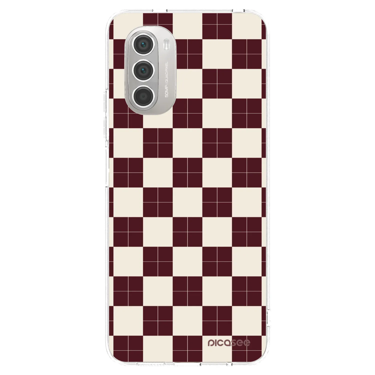 Picasee husă transparentă din silicon pentru Motorola Moto G51 - Checked Away