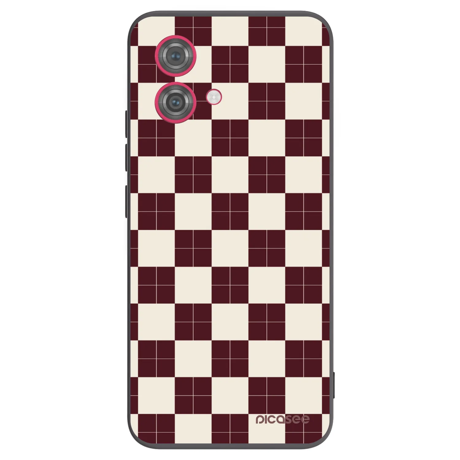 Picasee husă neagră din silicon pentru Motorola Moto G84 5G - Checked Away