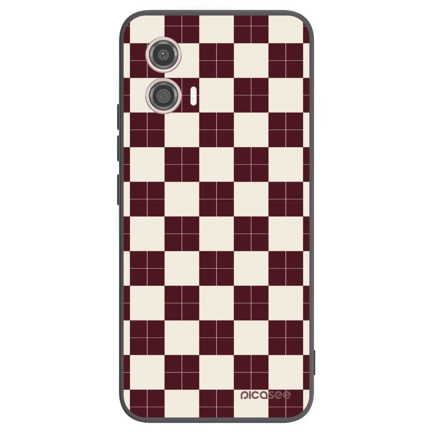 Picasee husă neagră din silicon pentru Motorola Moto G53 5G - Checked Away