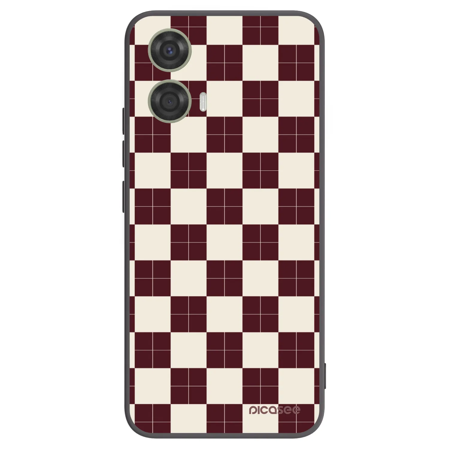 Picasee husă neagră din silicon pentru Motorola Moto G24 - Checked Away