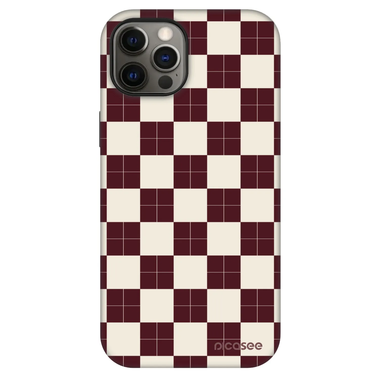 Picasee Fashion Case MagSafe pentru Apple iPhone 12 - Checked Away