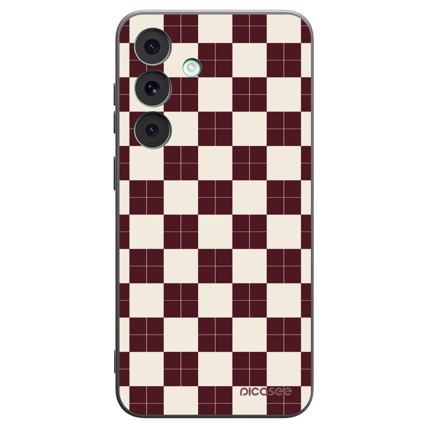 Picasee husă neagră din silicon pentru Samsung Galaxy S26 FE - Checked Away