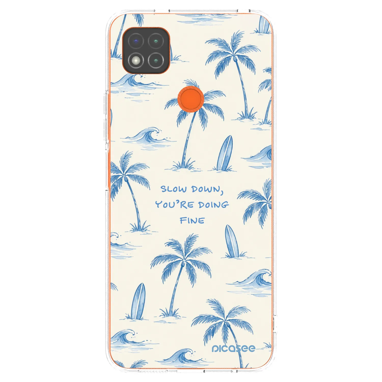 Picasee husă transparentă din silicon pentru Xiaomi Redmi 9C - Slow Tide