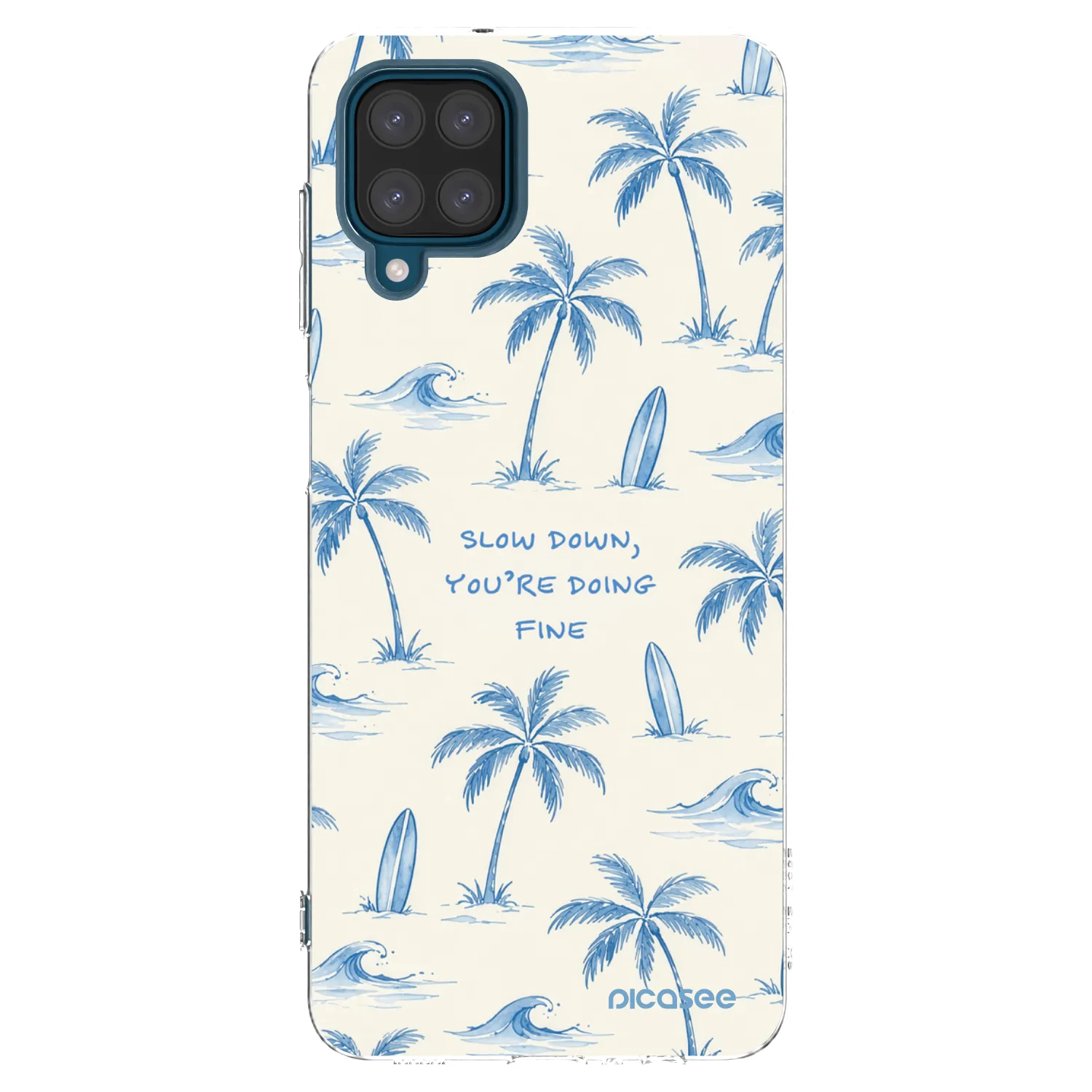 Picasee husă transparentă din silicon pentru Samsung Galaxy A12 A125F - Slow Tide