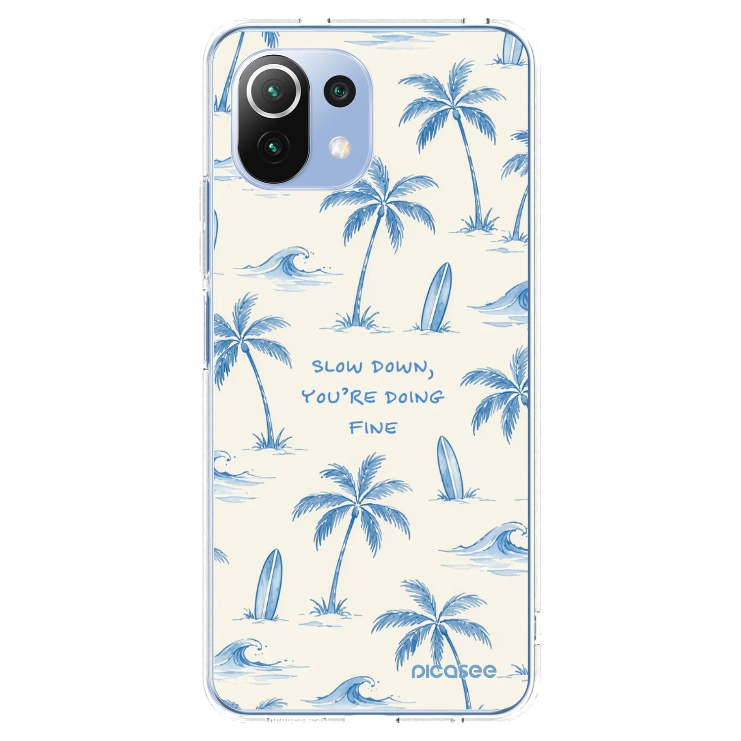 Picasee husă transparentă din silicon pentru Xiaomi Mi 11 Lite - Slow Tide