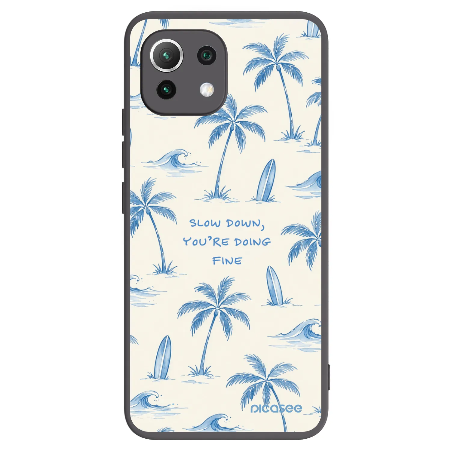 Picasee husă neagră din silicon pentru Xiaomi Mi 11 Lite - Slow Tide