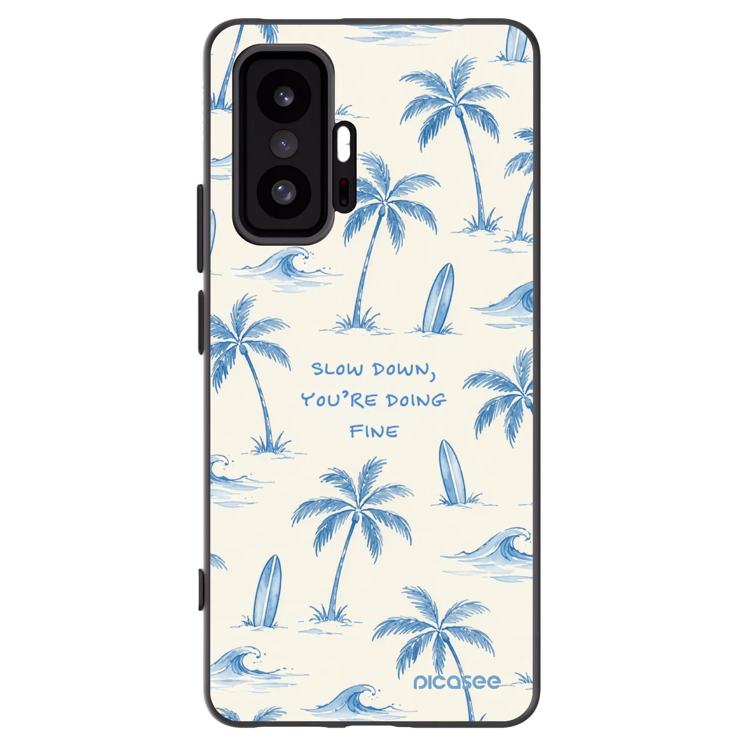 Picasee husă neagră din silicon pentru Xiaomi 11T Pro - Slow Tide