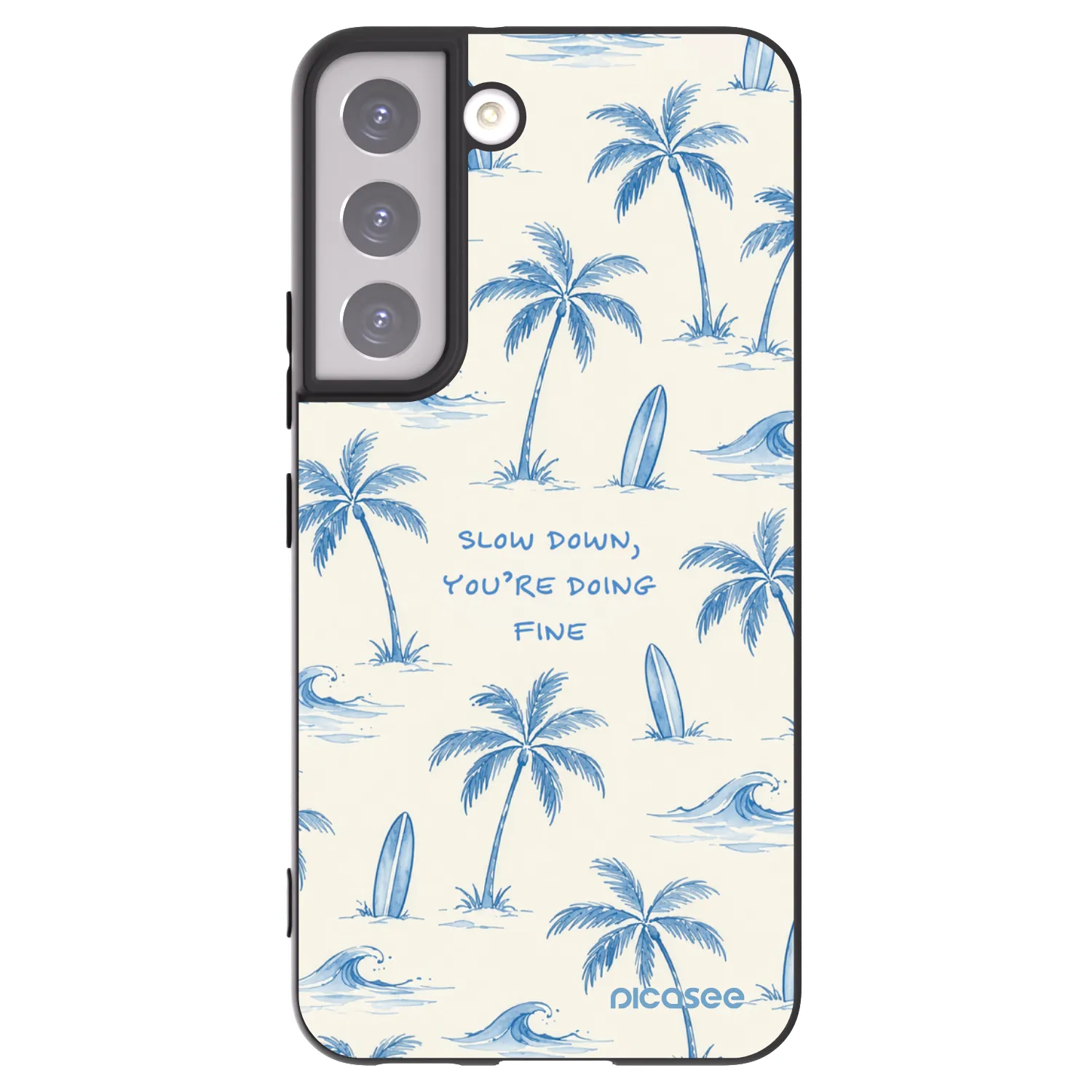 Picasee husă neagră din silicon pentru Samsung Galaxy S22 5G - Slow Tide
