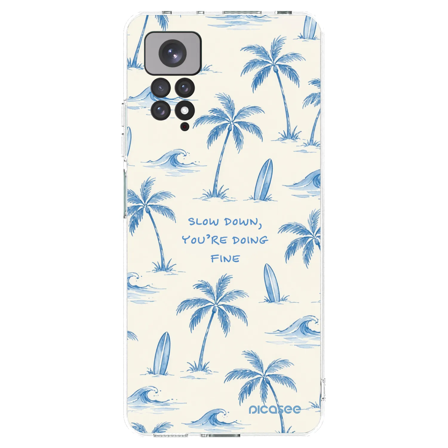 Picasee husă transparentă din silicon pentru Xiaomi Redmi Note 11 - Slow Tide